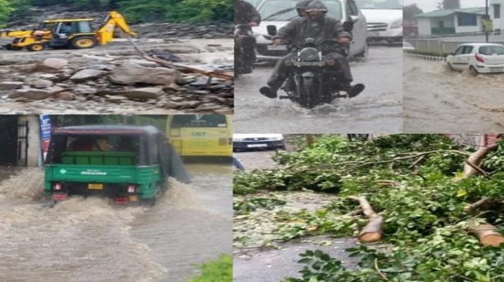 बारिश से तालाब बनी देहरादून की सड़कें, पहाड़ी क्षेत्रों में भूस्खलन, कई रास्ते बंद 1 Hello Uttarakhand News »